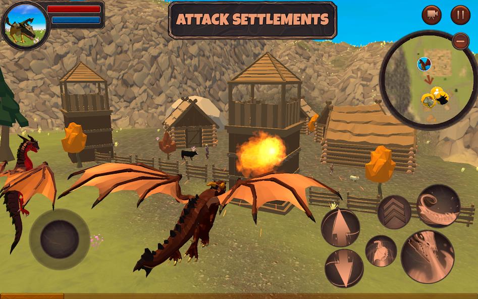 Dragon Simulator 3D Mod Tangkapan skrin 3