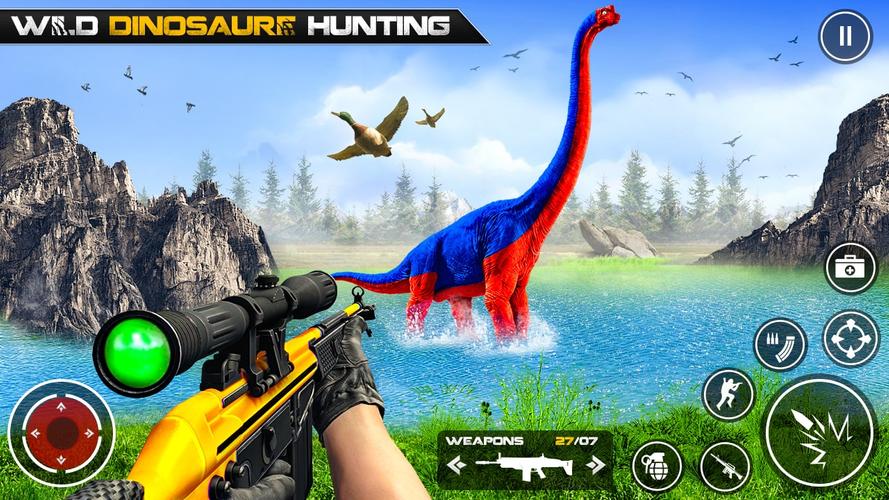 Dinosaur Hunting Gun Games应用截图第3张