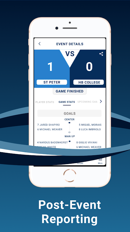 Schermata IH Sports App 2