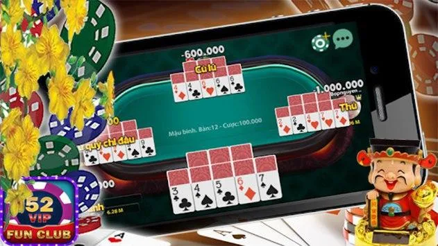 Schermata 52Vip FunClub Online, Game danh bai doi thuong 1