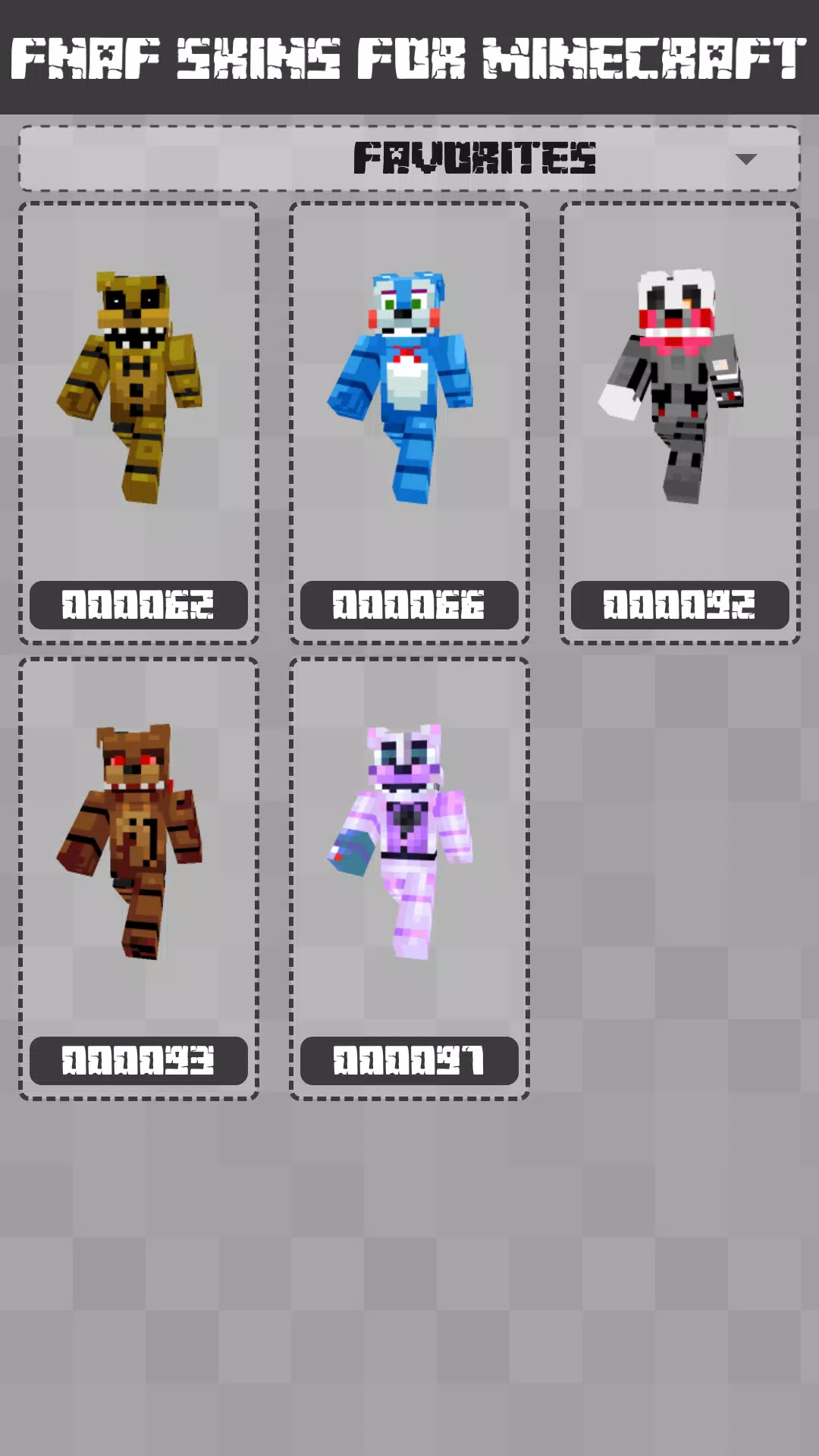 FNAF Skins for Minecraft PE Screenshot 3