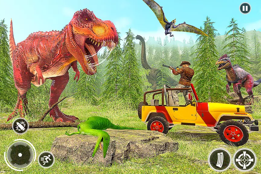 Super Dino Hunting Zoo Games Скриншот 3