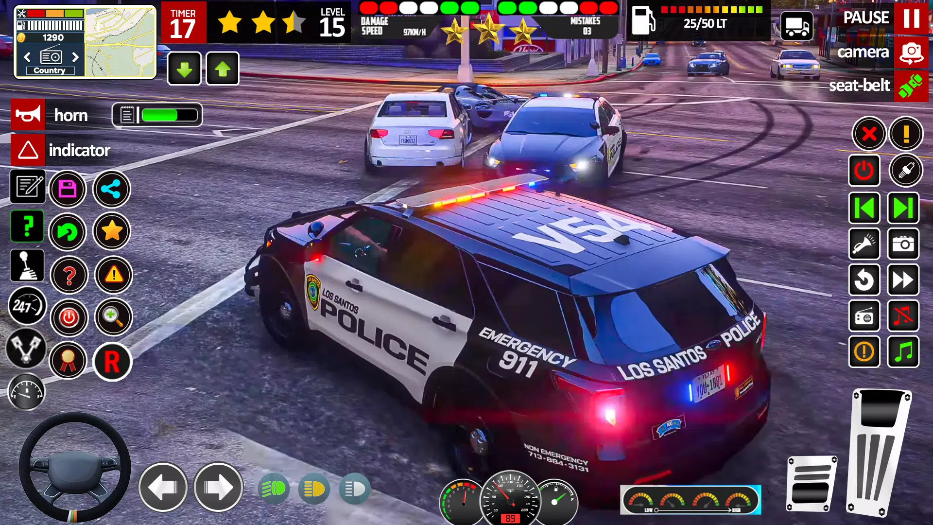 Car Chase Game Cop Simulator Ekran Görüntüsü 3