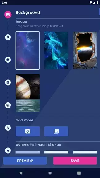 Galaxy Universe Live Wallpaper Tangkapan skrin 0