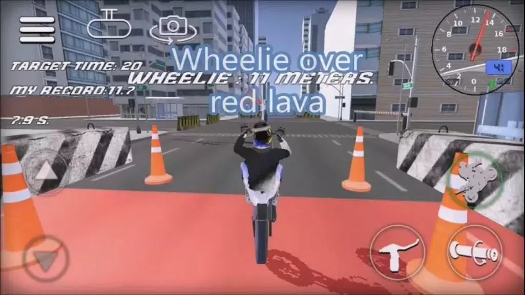 Wheelie Bike 3D game Tangkapan skrin 3