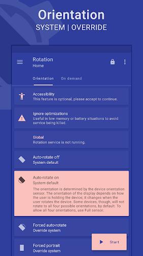 Rotation | Orientation Manager Tangkapan skrin 0