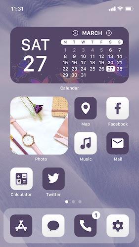 Wow Violet Theme - Icon Pack Screenshot 0