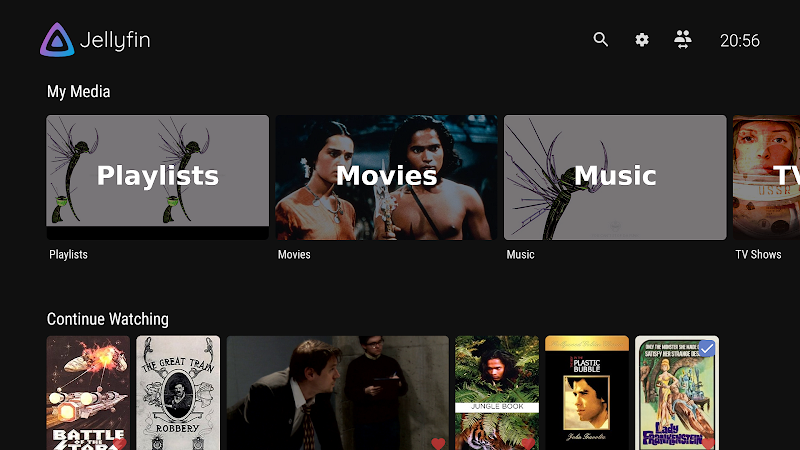 Jellyfin for Android TV Schermafbeelding 0