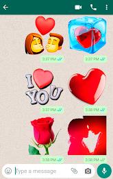 Romantic Stickers for WhatsApp ภาพหน้าจอ 0