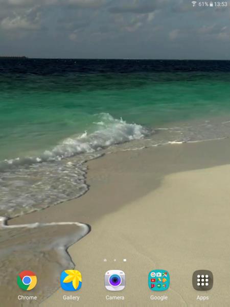 Tropical Beach Live Wallpaper Schermafbeelding 3