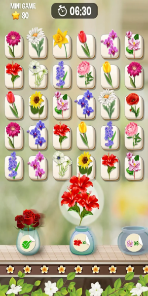 Zen Blossom : Match de Tuiles Florales