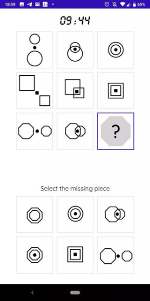 Schermata iQT: Raven IQ Test 1