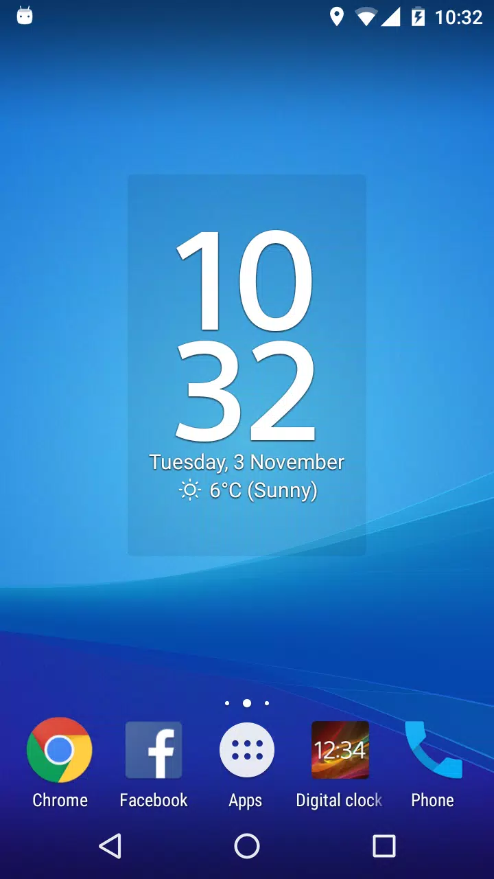 Digital Clock & Weather Widget Captura de tela 2