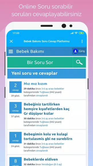 Gün Gün Bebek Bakımı, Takibi Screenshot 0