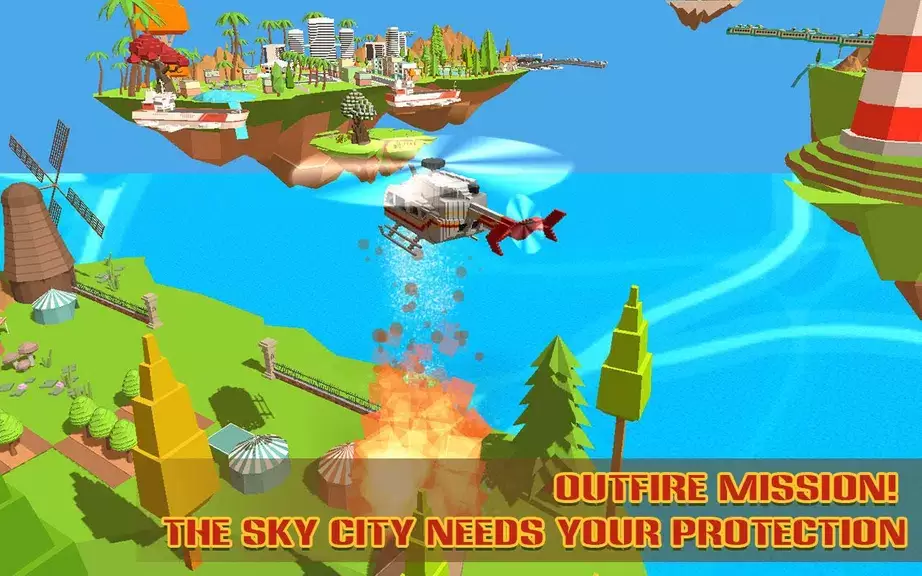 Helicopter Rescue Sky City Captura de pantalla 1