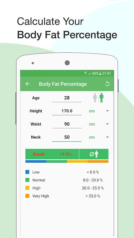 BMI Calculator: Weight Tracker Tangkapan skrin 1