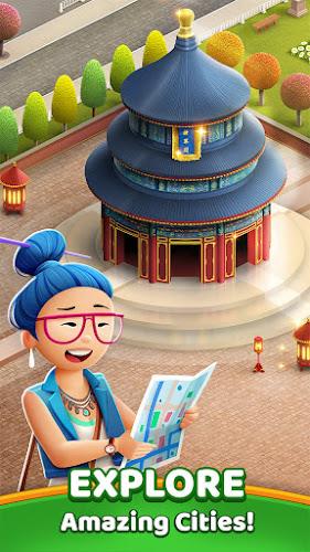 Travel Crush - Match 3 Game ဖန်သားပြင်ဓာတ်ပုံ 2