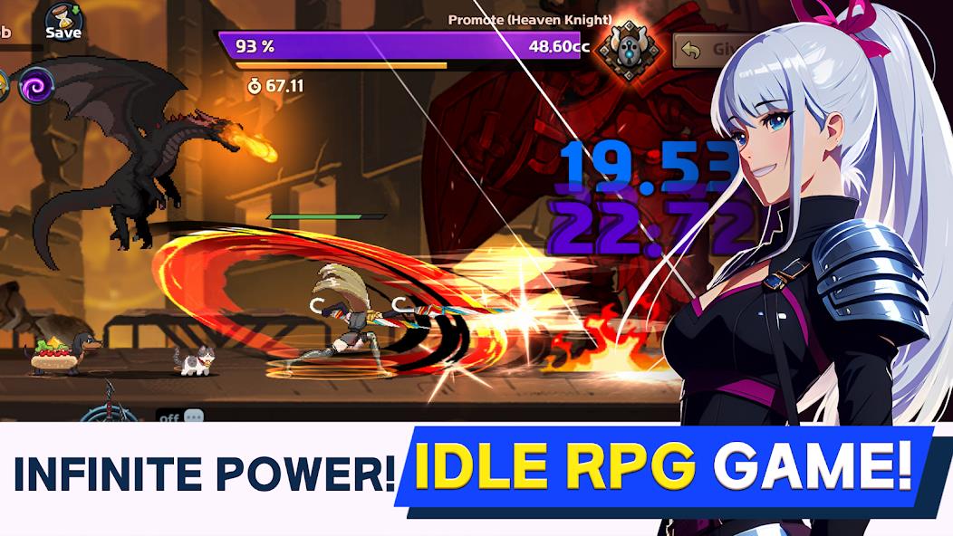 Dual Blader : Idle Action RPG Mod ภาพหน้าจอ 1