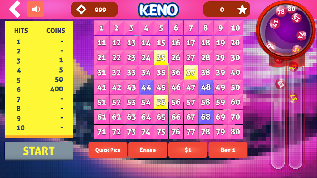 Schermata Cleo Keno - Free Keno Game 0