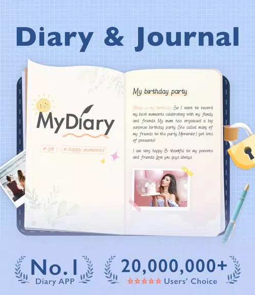 My Diary - Daily Diary Journal ဖန်သားပြင်ဓာတ်ပုံ 0