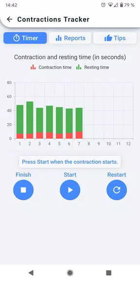 Contractions Tracker Ảnh chụp màn hình 0