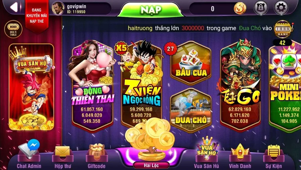 VinVip - No Hu, Xeng, Slots phat loc應用截圖第1張