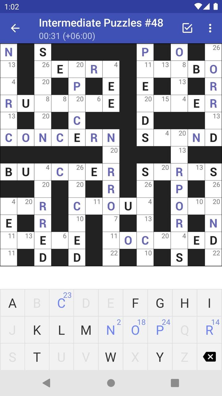 Codeword Puzzles (Crosswords) Screenshot 1