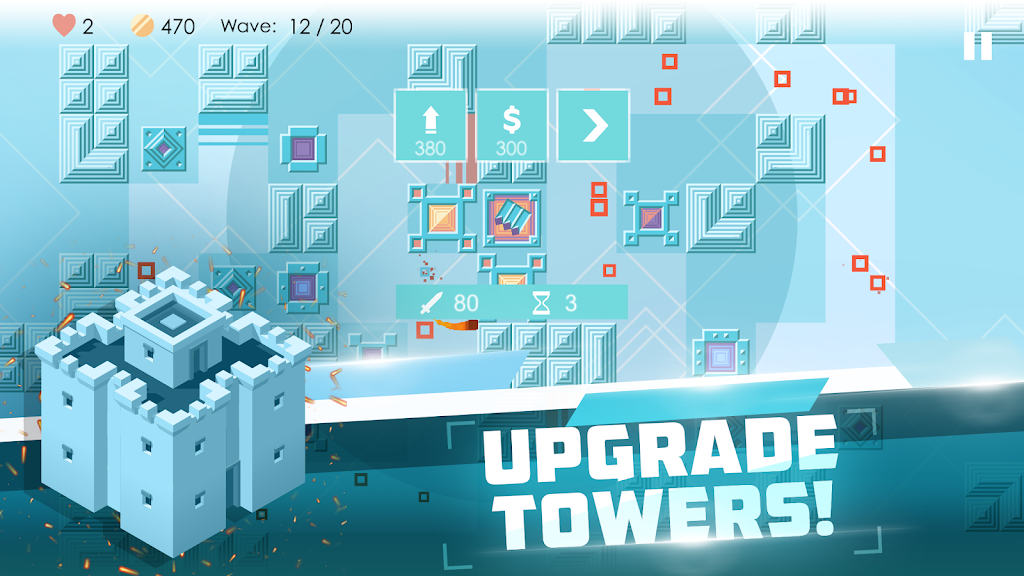 Mini TD 2: Relax Tower Defense Schermafbeelding 1