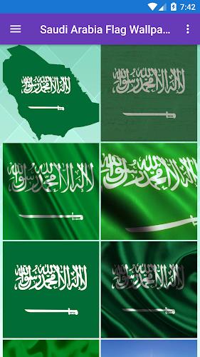 Saudi Arabia Flag Wallpaper: F Ảnh chụp màn hình 0