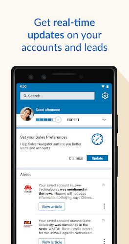 LinkedIn Sales Navigator ဖန်သားပြင်ဓာတ်ပုံ 0