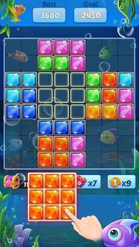 Puzzle Block Ocean Fish স্ক্রিনশট 1