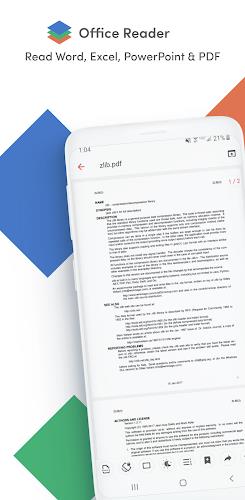 Office Reader - PDF,Word,Excel Captura de tela 0