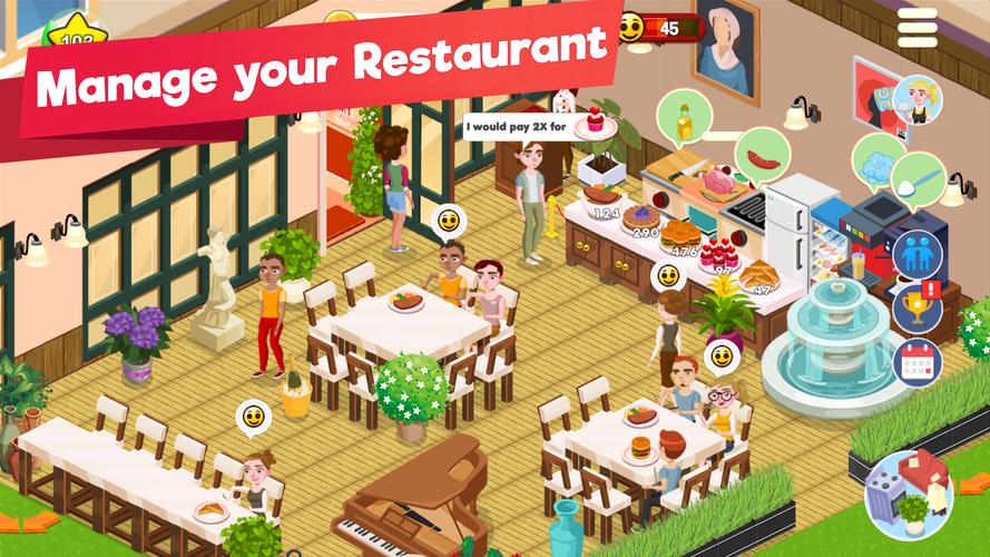 Restaurant Manager Idle Tycoon Tangkapan skrin 0