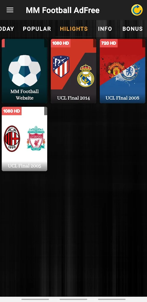 MM Football Blue ဖန်သားပြင်ဓာတ်ပုံ 0