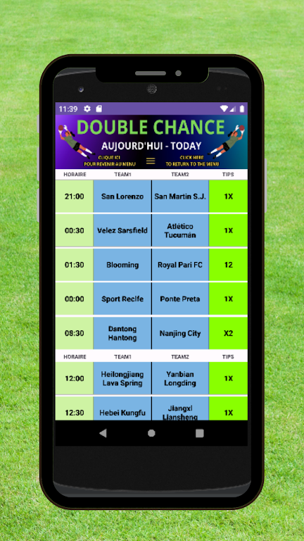 Football Double Chance Capture d'écran 0