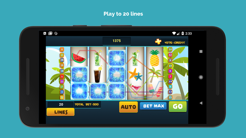 Lucky Vegas - Summer Cocktail Slot Jackpot Machine Screenshot 1