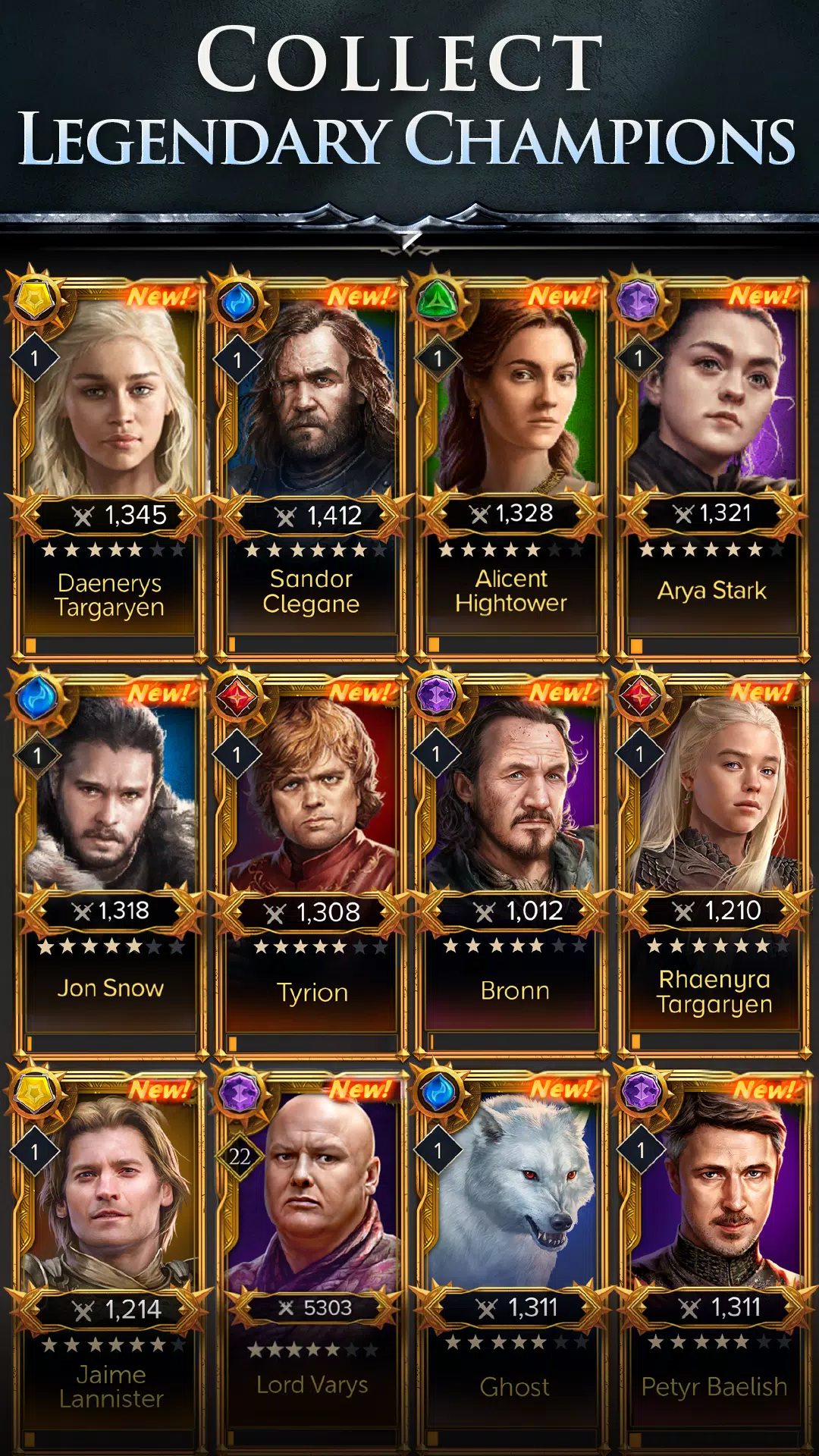 Game of Thrones: Legends RPG 스크린샷 0