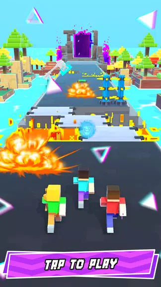 Hero Craft 3D: Run & Battle Screenshot 1