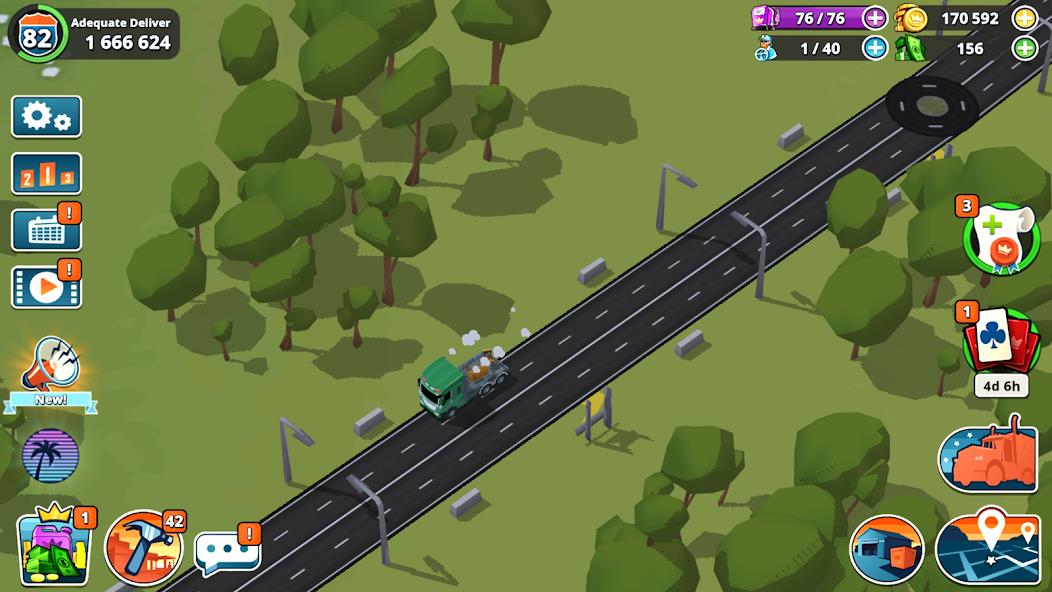 Transit King: Truck Tycoon Mod Tangkapan skrin 1