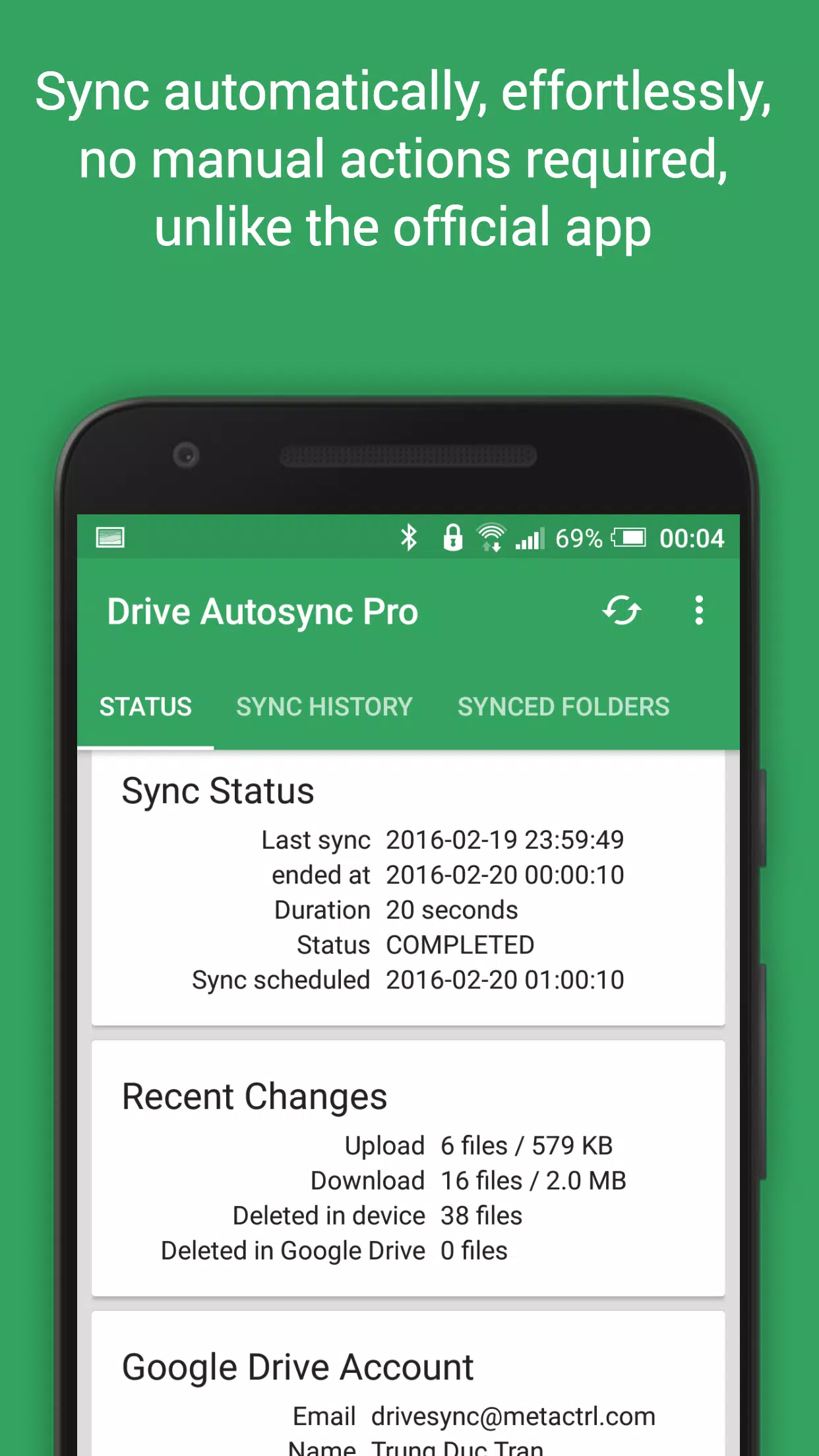 Schermata Autosync 1