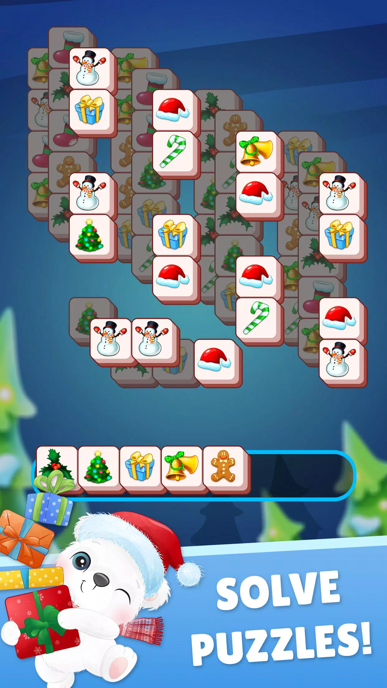 Christmas Mahjong ภาพหน้าจอ 1