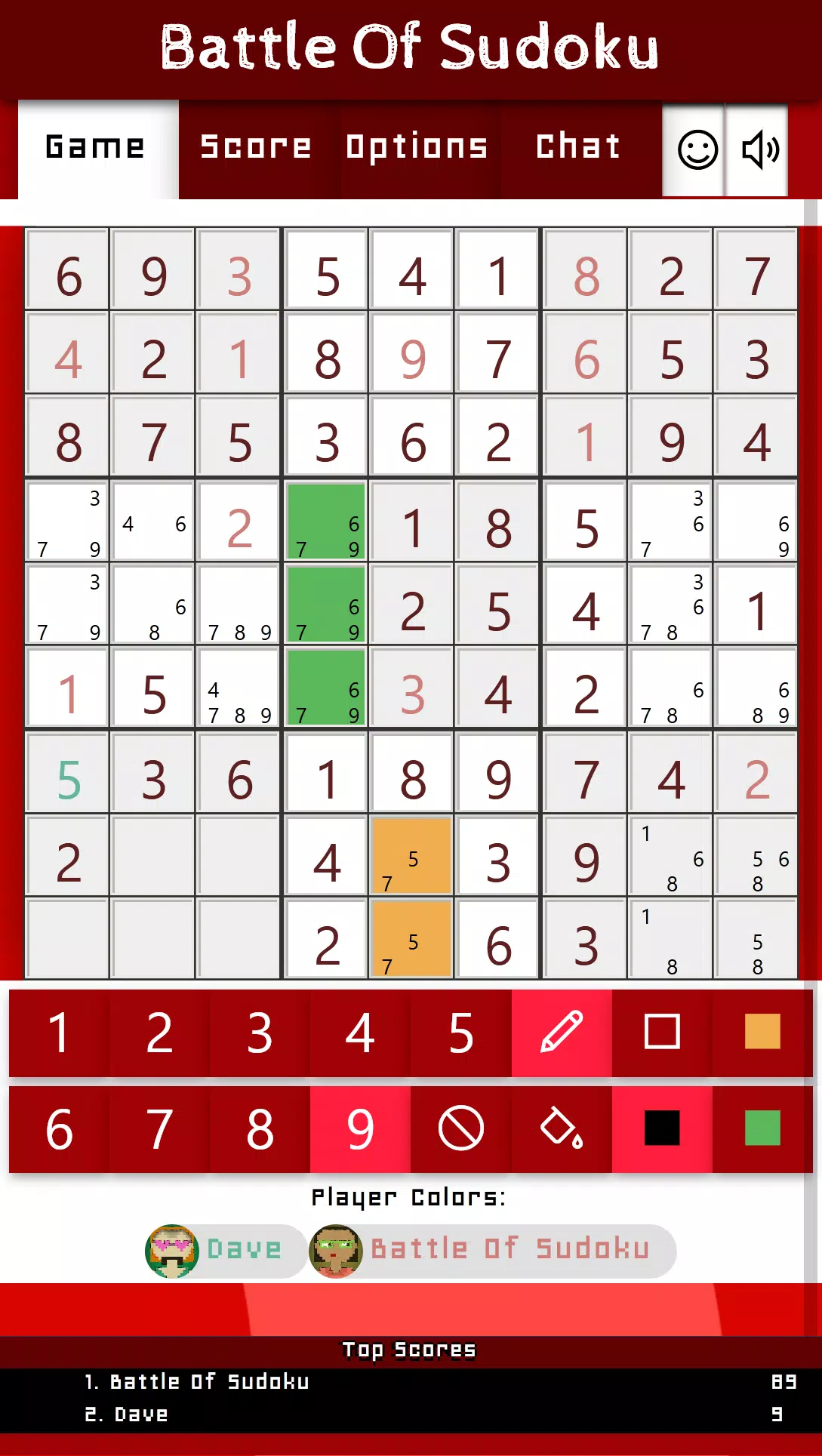 Battle Of Sudoku ภาพหน้าจอ 3