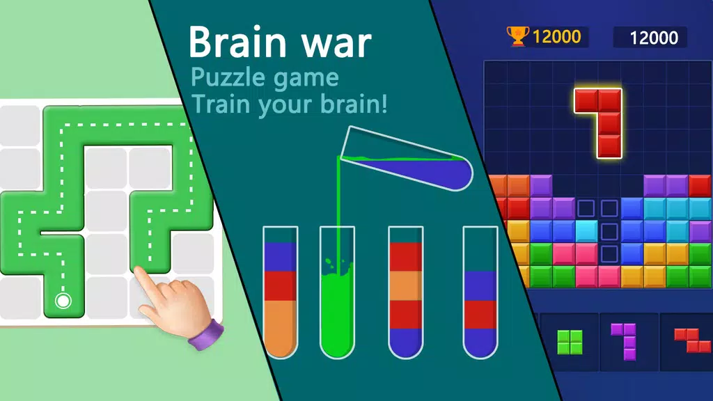 Brain war - puzzle game Screenshot 0