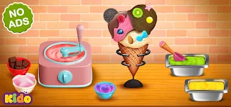 Ice Cream Making Game For Kids Captura de pantalla 0