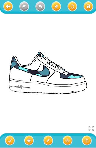 coloring sneakers Ekran Görüntüsü 3