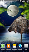 Tropical Night Live Wallpaper स्क्रीनशॉट 1