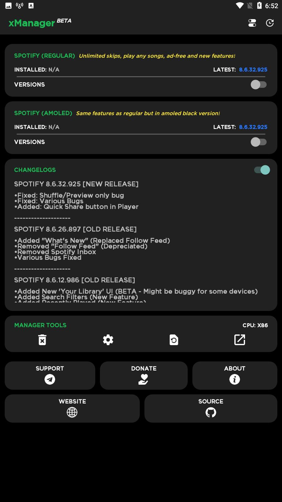 xManager For Spotify স্ক্রিনশট 3