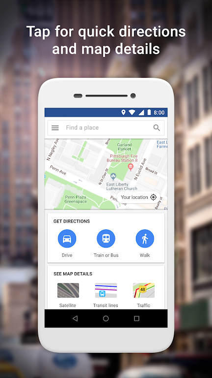 Google Maps Go - ट्रांज़िट आदि स्क्रीनशॉट 0
