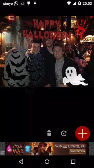 Halloween Photo stickers Schermafbeelding 0