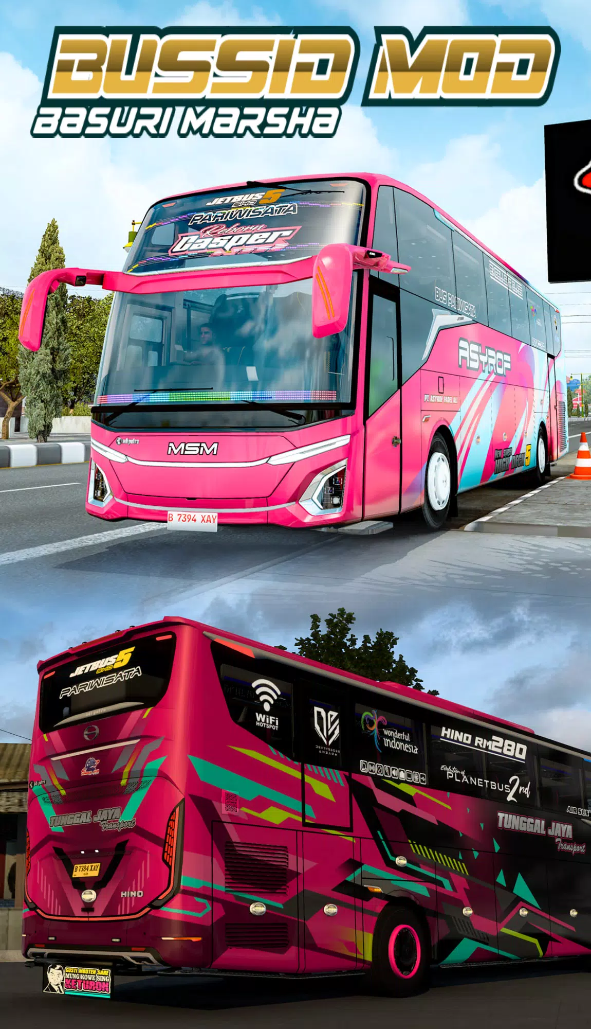 Bussid Mod Basuri Marsha Скриншот 1